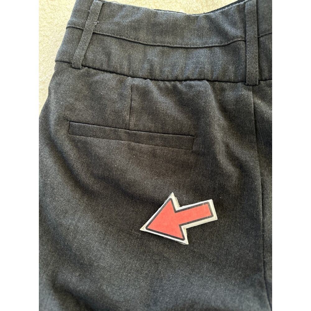 AB STUDIO waist elastic band gray charcoal pant women size 8 - Picture 14 of 14